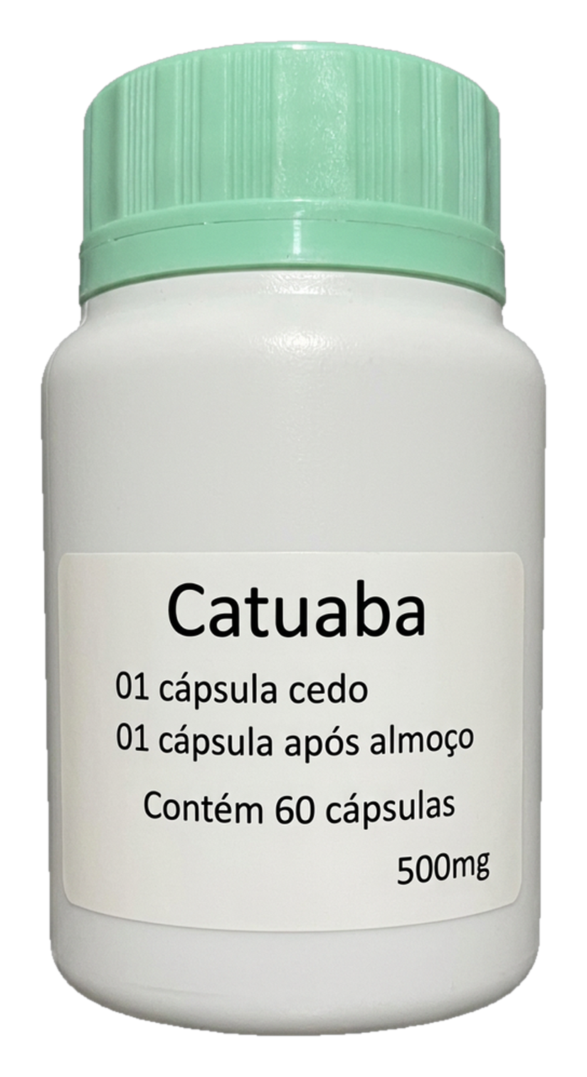 Pote de Catuaba — suplemento natural em cápsulas